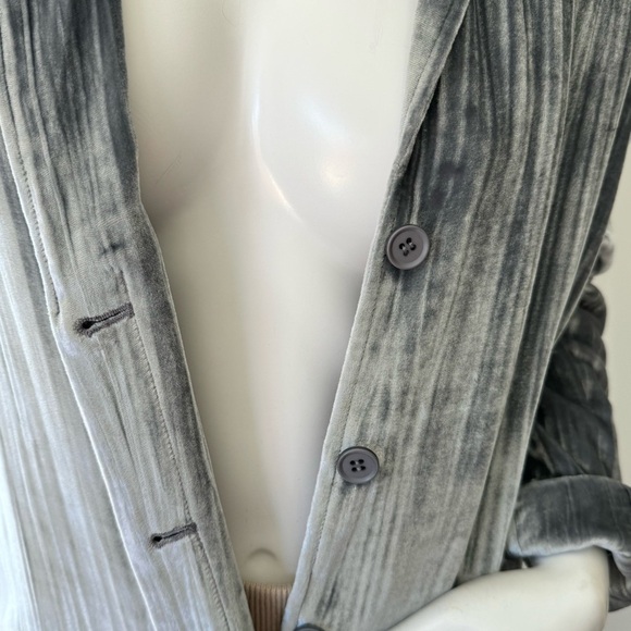 J Brand Velvet | Silk Button Down Jacket Gray Size XS - Picture 3 of 13